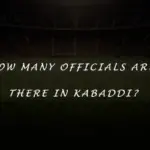 How many officials are there in Kabaddi?