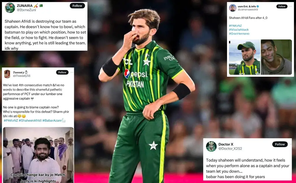 Shaheen Afridi's Captaincy Woes Pakistan's Defeat in T20I Series Against New Zealand